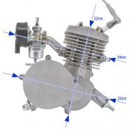 Kompletní souprava (kit) tuning motoru s obsahem 80ccm + Hlava SKY HAWK, ojniční bronzové ložisko, UV tvrzený potisk - 1 