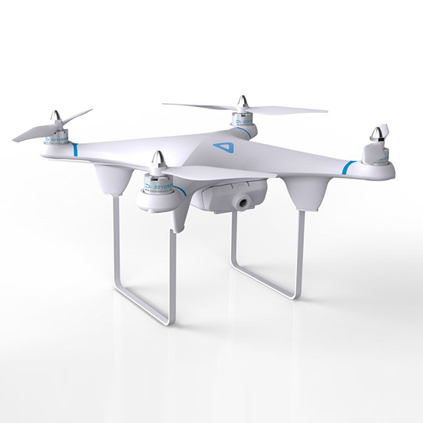 Kvadrokoptéra-drone Seraphi s GPS navigací a přípravou pro kameru