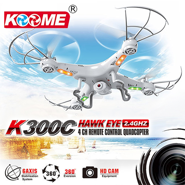 Dron Koome K300C HAWK EYE, 4CH 2,4 GHz, s HD kamerou (model 2015)